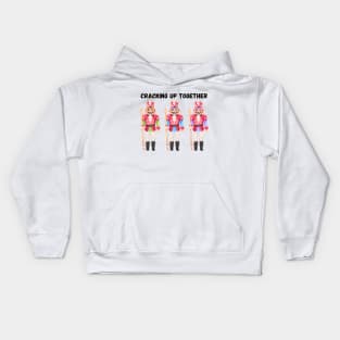 Cracking Up Together, Christmas Kids Hoodie